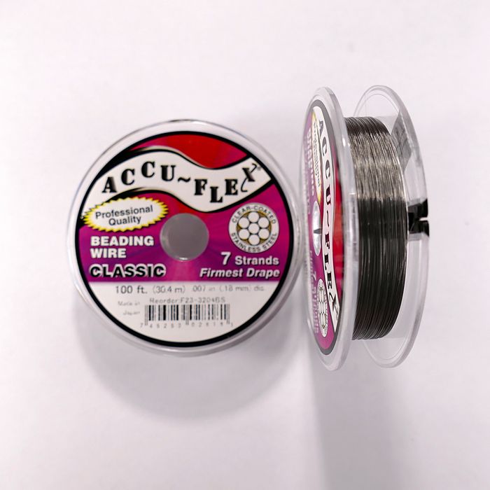 Ювелирный тросик Accu-Flex, 0,18 мм, 7 струн, цвет &quot;темная сталь&quot;