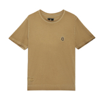 TSHRT VINTAGE EFFECT KHAKI BROWN