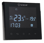 Термостат комн. сенср на корп. (ЧЕРНЫЙ) ViEiR  (100/1шт)