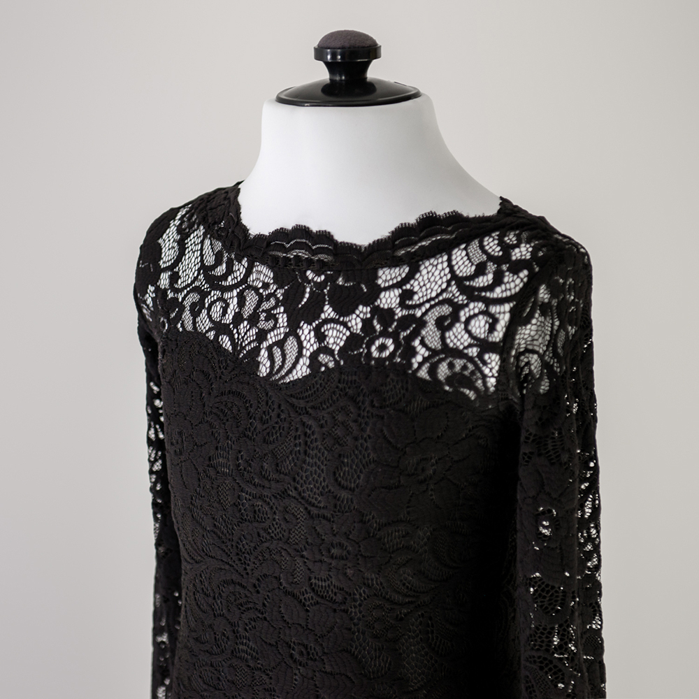 платье с фестоном