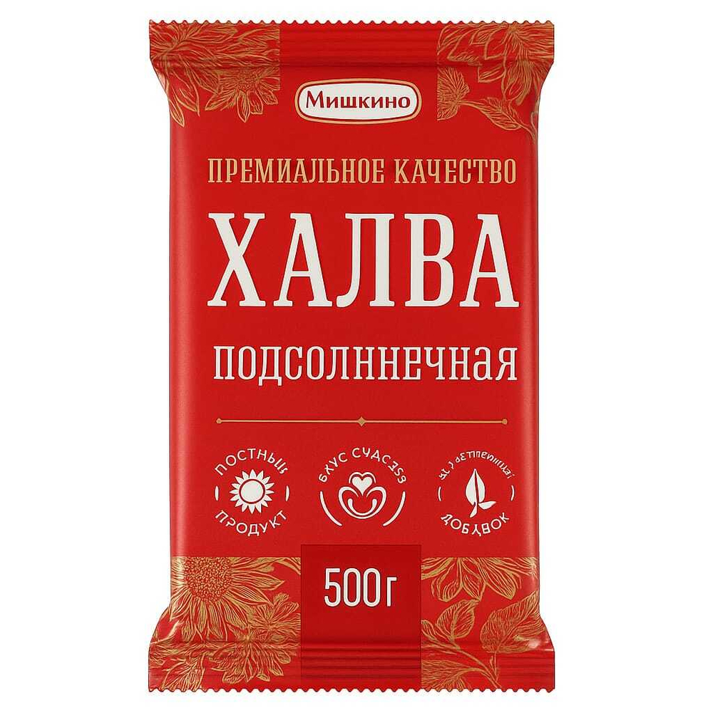 Халва подсолнечная Мишкино 500 гр