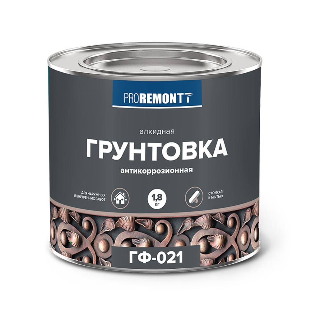 !!!РАСПРОДАЖА  Грунт ГФ-021 Красно-коричневый 0,9кг PROREMONT ЛАКРА