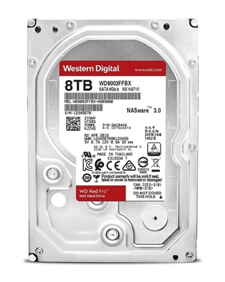 Жесткий диск 8Tb SATA-III Western Digital Red Pro (WD8003FFBX)