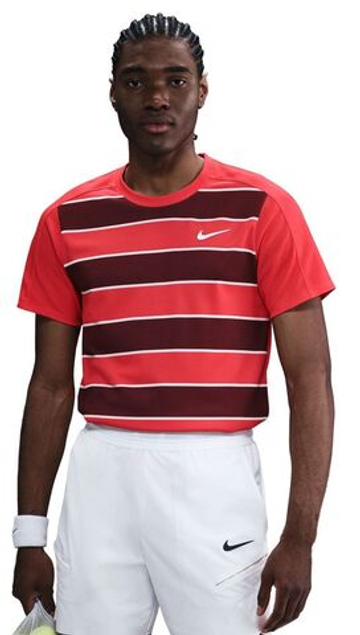 Мужская теннисная футболка Nike Court RG Dri-FIT Advantage Slam - малиновый/белый