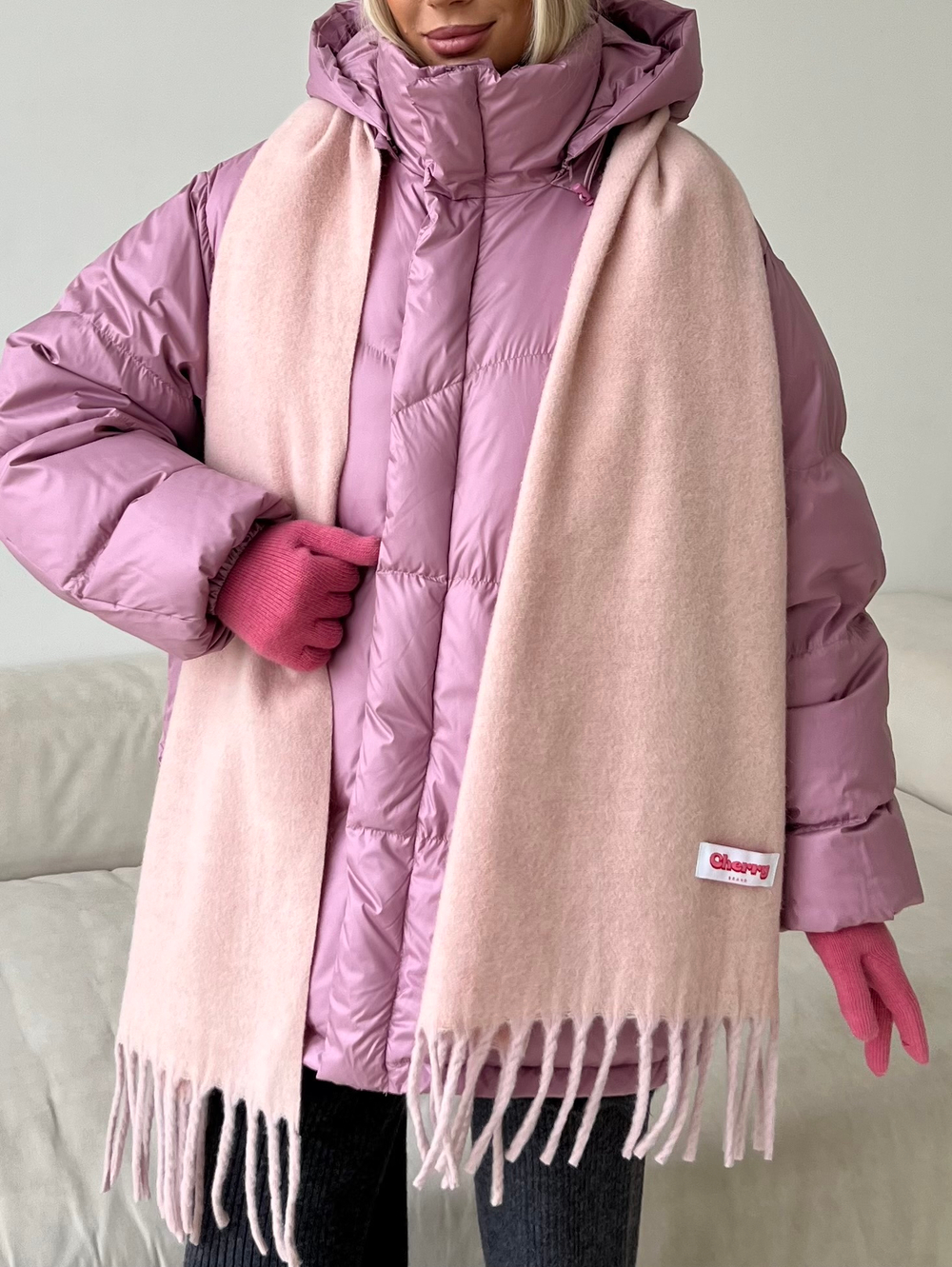 Пуховик Marshmallow розовый