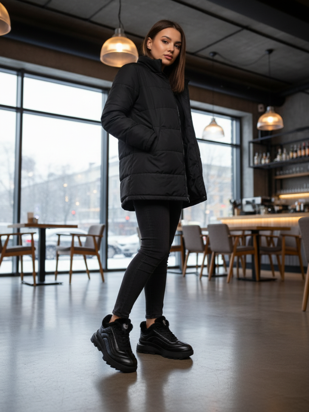 Кроссовки женские зимние