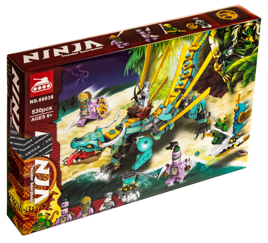 Конструктор аналог Lego Ninjago 71746 Дракон из джунглей арт 60038, 530 дет.