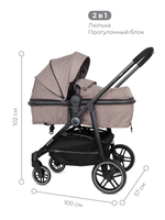 Коляска детская 2-в-1 Rant "AZURE Trends" RA147 alu. Brown