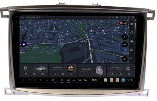 Магнитола для Toyota Land Cruiser 100, Lexus LX470 2002-2007 (экран климата снизу) - Carmedia OL-1698 QLed+2K, Android 13, UIS7870 (DUDU7), CarPlay, SIM-слот