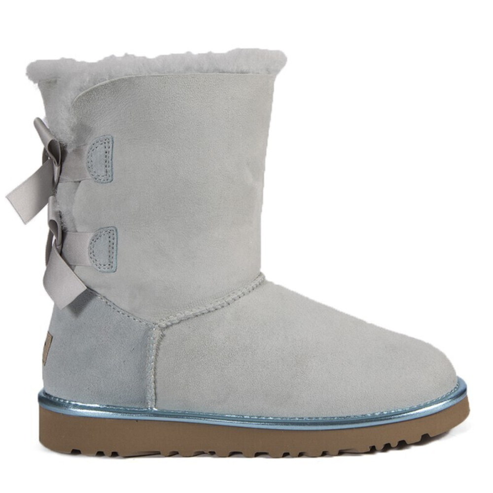 Угги Bailey Bow Metallic Sky Blue II