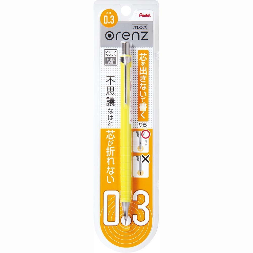 Pentel Orenz XPP503-G - механические карандаши системой защиты грифеля от поломок. Диаметр грифеля 0,3 мм. Купить в pen24.ru