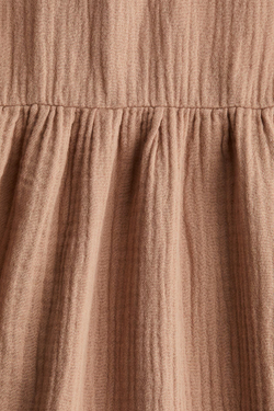 H&M Хлопковое муслиновое платье, бежевый