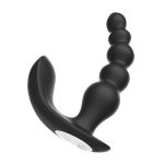 Черный анальная вибростимулятор 16,5см в виде елочки с пультом ДУ I-Moon Anal Bead Vibrator MY-701-RCT