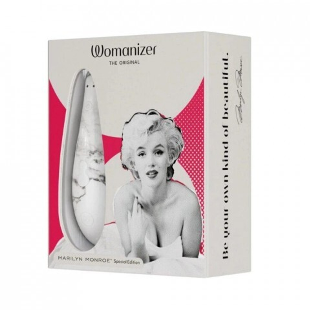 Бесконтактный клиторальный стимулятор Womanizer Marilyn Monroe White Marble