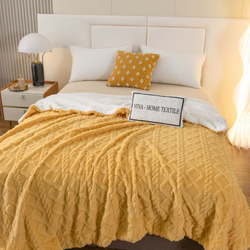 Невероятно мягкий и нежный плед VIVA - HOME TEXTILE из бамбуковой микрофибры "Тиснение 3D"