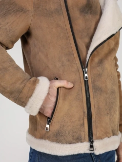 Дубленка зимняя натуральная куртка косуха