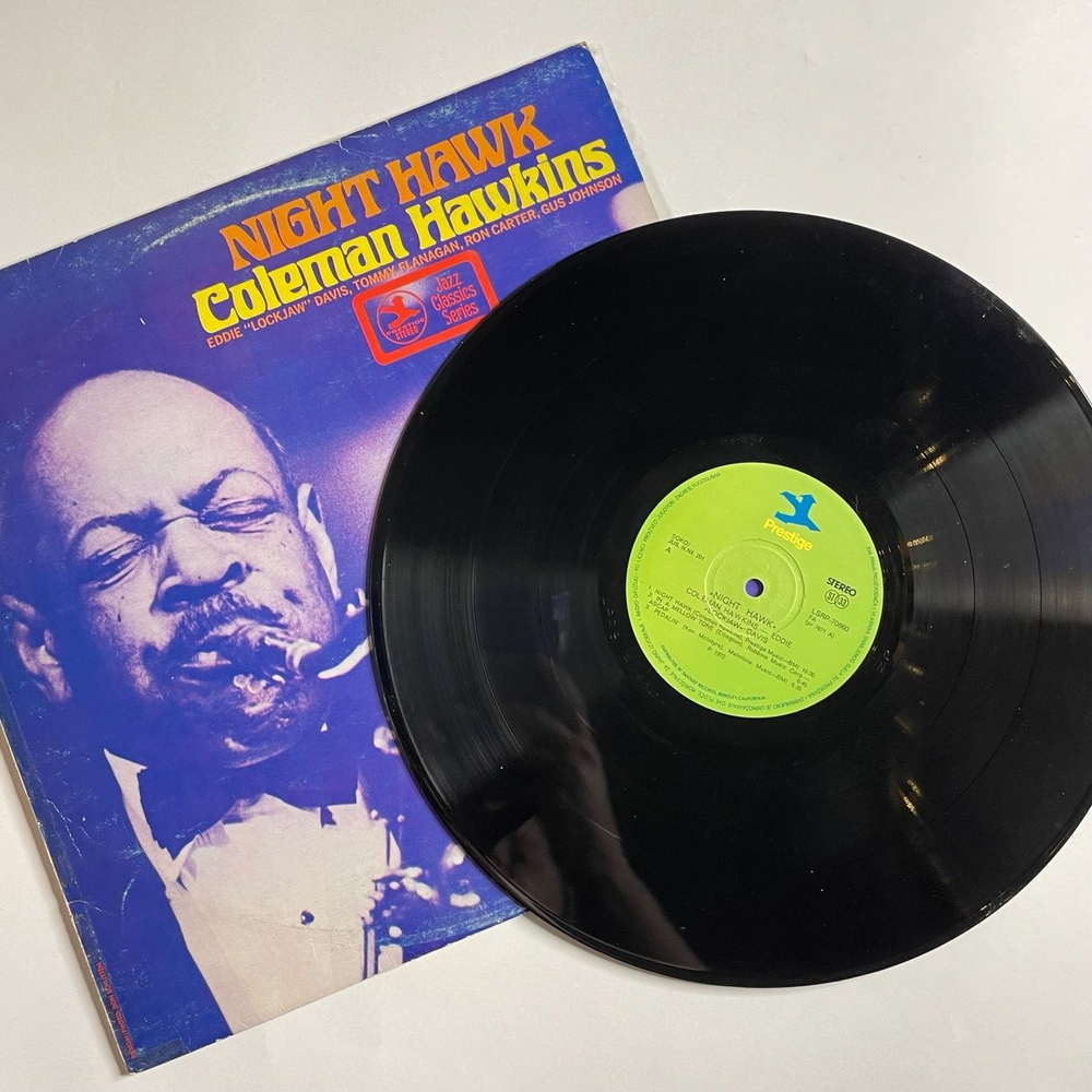 Винтажная виниловая пластинка LP Coleman Hawkins With Eddie Lockjaw Davis Night Hawk (Югославия 1980)