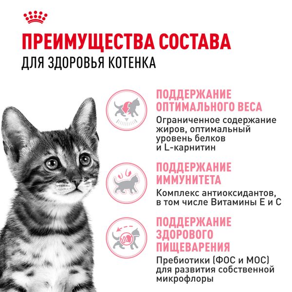 Сухой корм Royal Canin Kitten Sterilised для стерилизованных котят до 12 месяцев