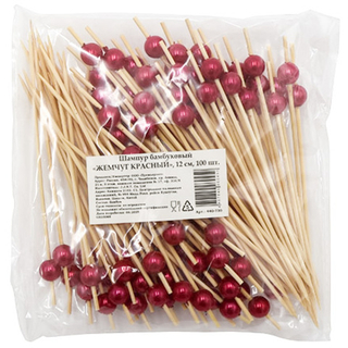 Пика дер."Жемчуг КРАСНЫЙ"120мм /100 шт