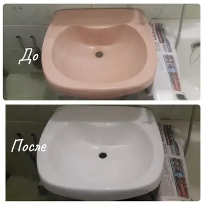 Жидкий акрил для ванн 1.7 м, (3.6 кг). Литьевой мрамор, жидкий мрамор. Краска эмаль для ванн