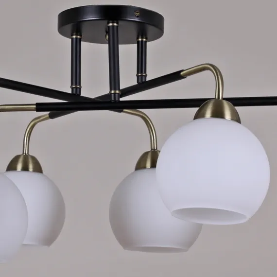 Люстра потолочная ILLUMICO E27 IL0252-6CSQ-79 BK AB