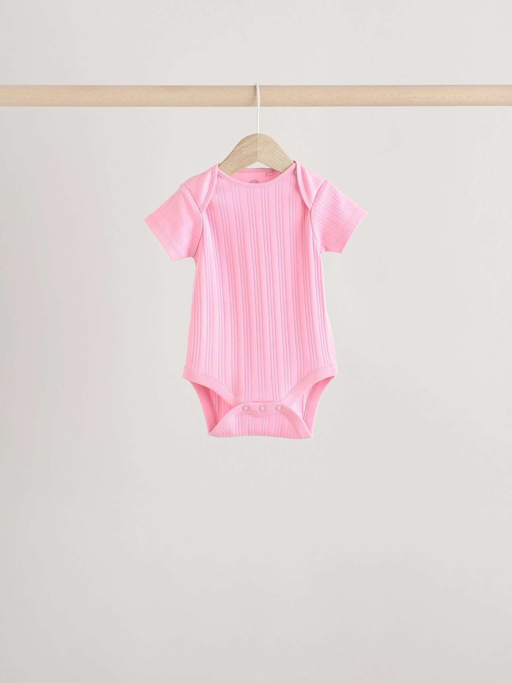 Боди с коротким рукавом для малышей Next E19-735, 5 шт., Розовый, Молочный