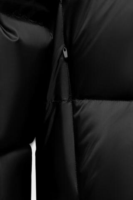 ZARA ВОДОНЕПРОНИЦАЕМЫЙ ВЕТРОЗАЩИТНЫЙ ПУХОВИК С КАПЮШОНОМ ИЗ ПЕРА И ПУХА, ЧЕРНЫЙ