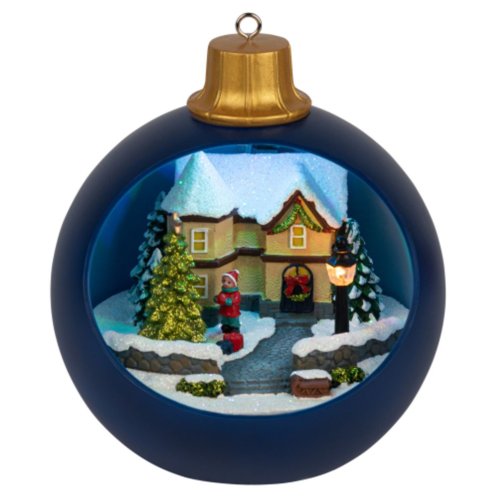 Светодиодная новогодняя фигура ЭРА EFIS-S04 композиция Шар мультиколор 3*АА 15*15*17 см | Фигуры