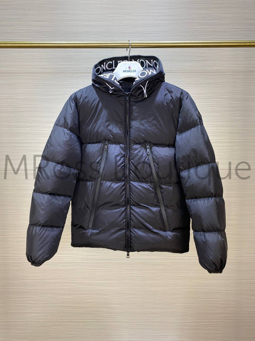 Мужская дутая пуховая куртка Moncler премиум класса с капюшоном