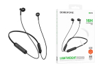 Гарнитура спортивные Bluetooth 5.0 BOROFONE BE70 130mAh Время работы до 16ч Черные