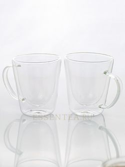 кружка стеклянная с ручкой