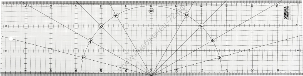 OLFA 150 х 600 мм, разметочная метрическая линейка (OL-MQR-15x60)