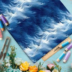 Ткань Ниагара Софт эфемерный океан