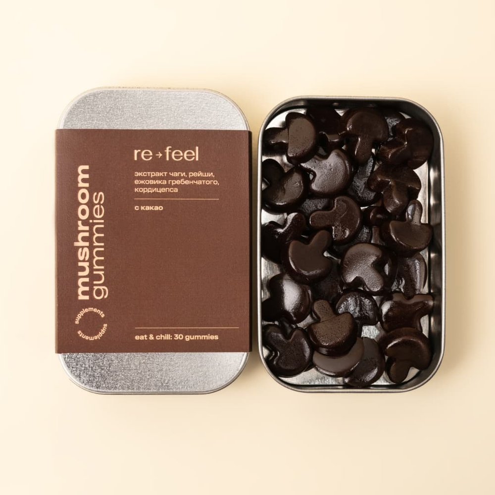 RE-FEEL MUSHROOM: Комплекс адаптогенов (мармелад 30 шт)