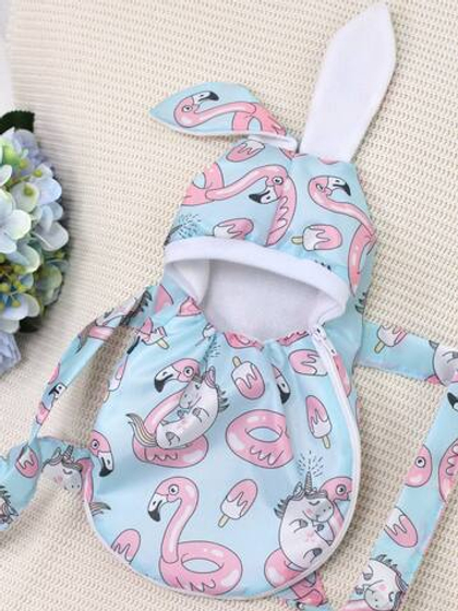 Конверт-переноска "Фламинго" для пупсиков 26 см и Басиков