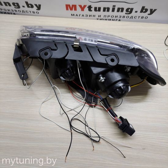 Передние фары angel eyes chrome для VW Passat B5 GP