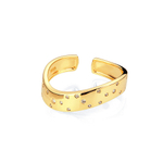 Латунное кольцо "Звёздное небо" gold