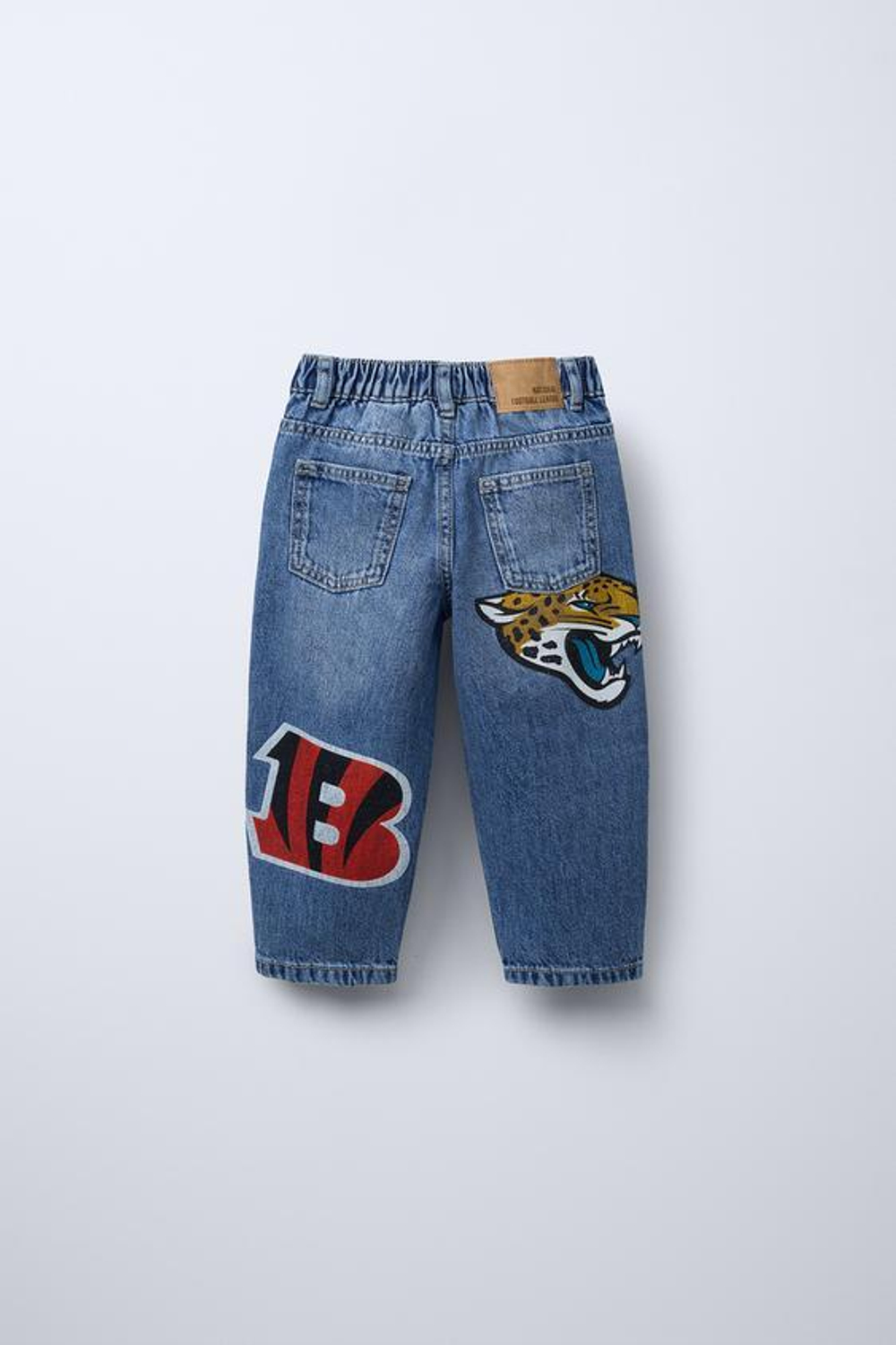 ZARA ДЖИНСЫ ©NFL, ВЫЦВЕТШИЙ СИНИЙ