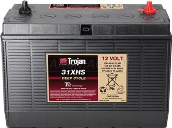 Тяговый аккумулятор TROJAN 31XHS 12V 130A  универс. пол. 130 Ач