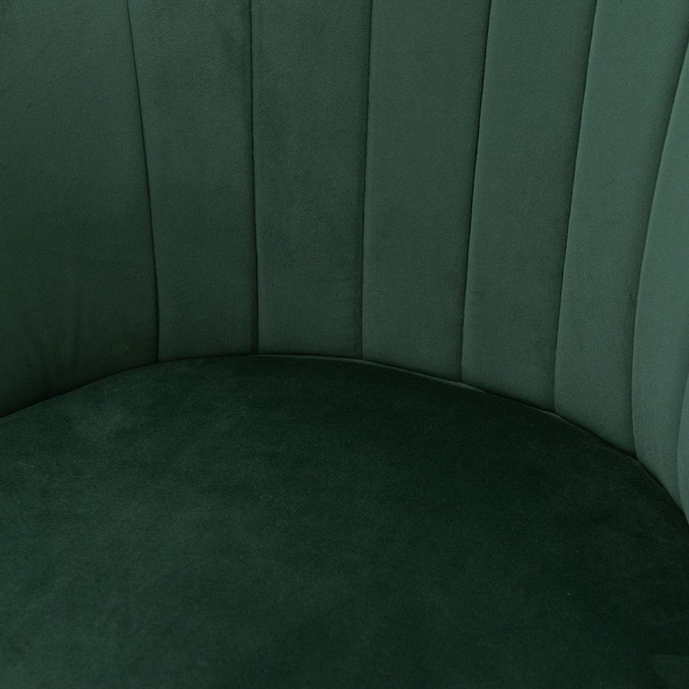 Стул Coral, велюр, зеленый