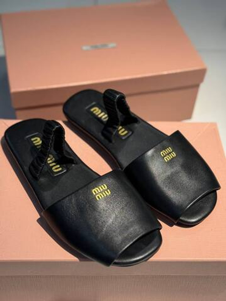 Шлепанцы MIU MIU