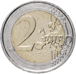 2 евро 200 лет со дня рождения Луи Брайля 2009 год, Бельгия. UNC