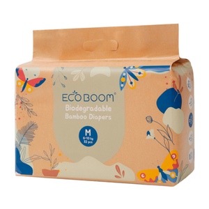 Биоразлагаемые Подгузники Бамбуковые Детские Размер M (6-10 кг) 32 шт (ECO BOOM)