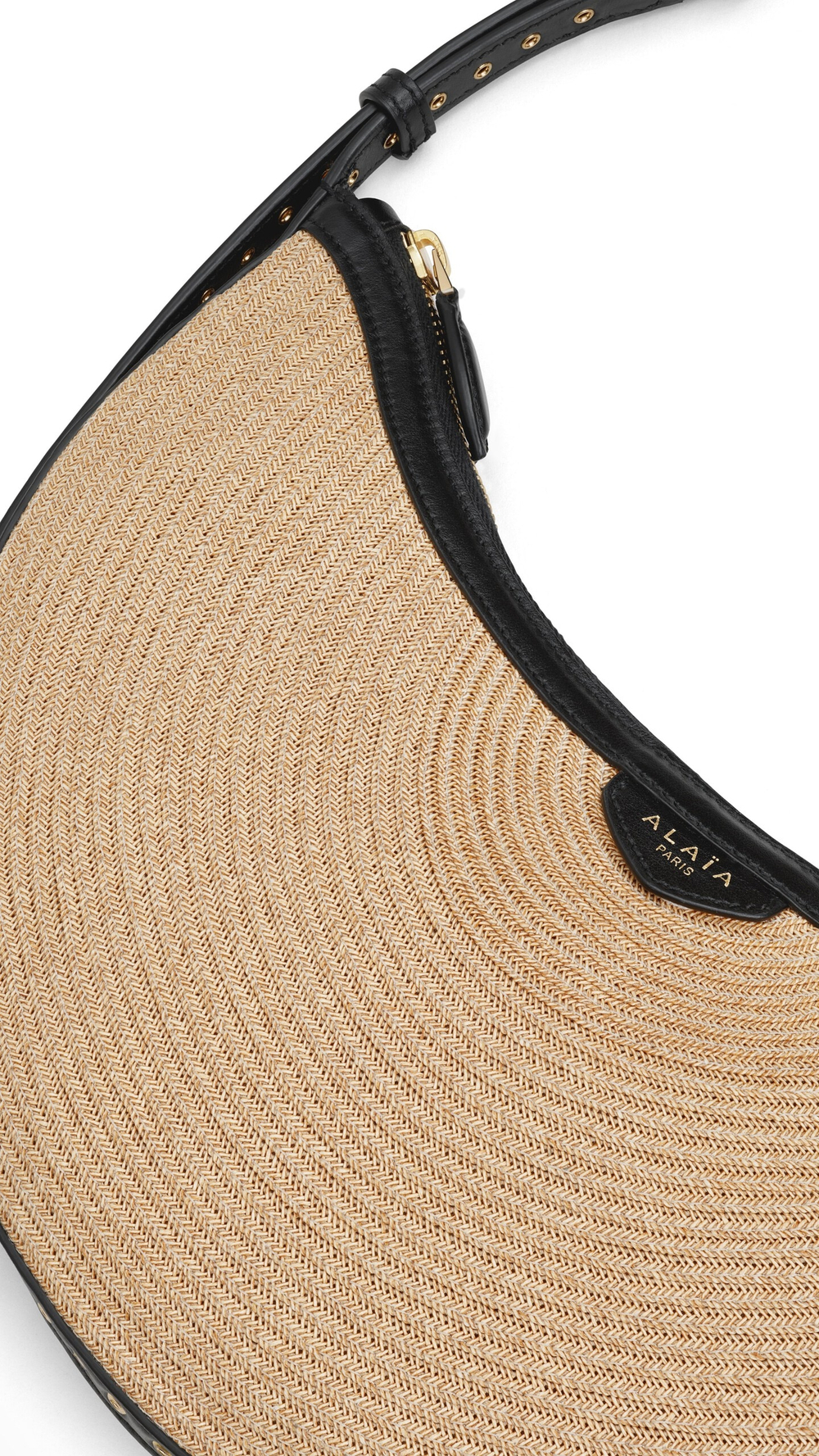ALAÏA СУМКА ONE PIECE DEMI LUNE, НАТУРАЛЬНЫЙ