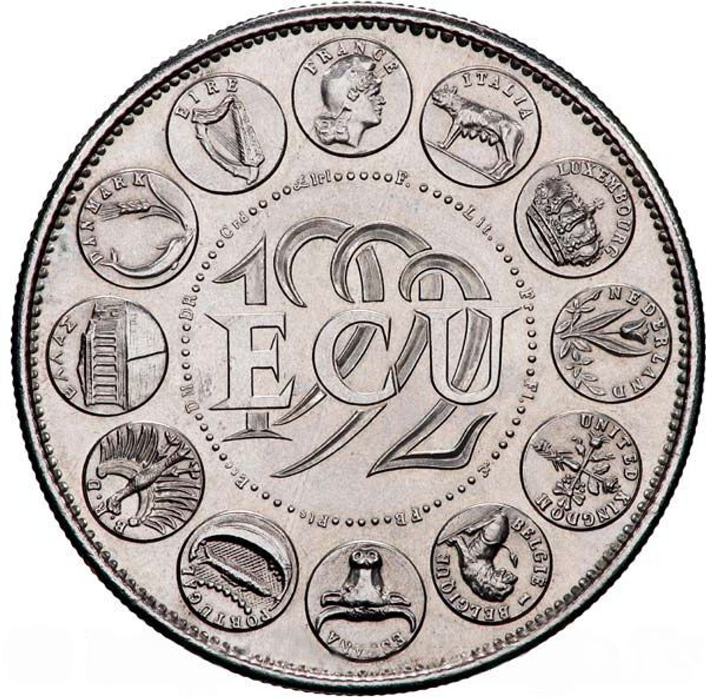 France, ECU Europa Commemorative Coin, 1992