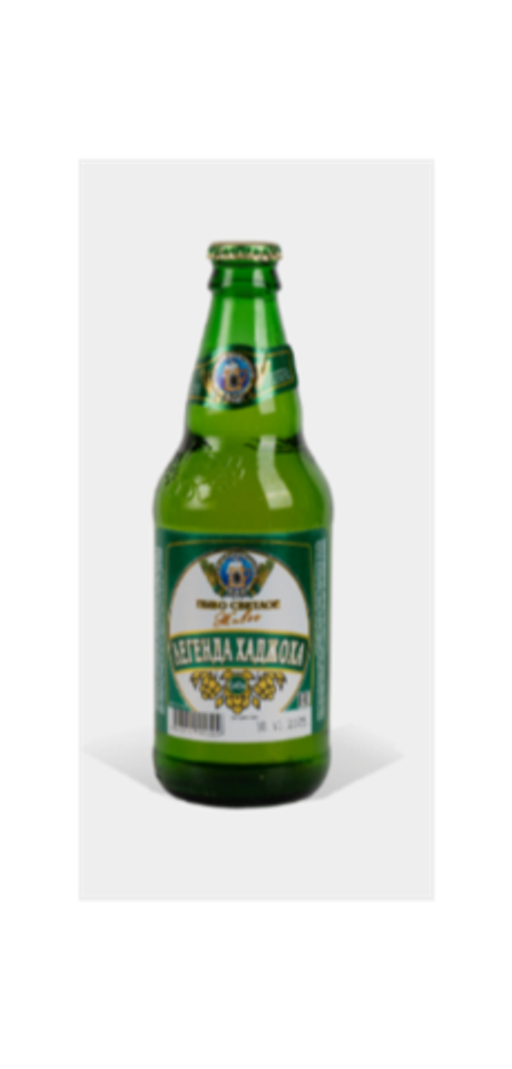 Пиво Легенда Хаджоха светлое 0,45л./ 12 шт. в упаковке ср.г 45 д.