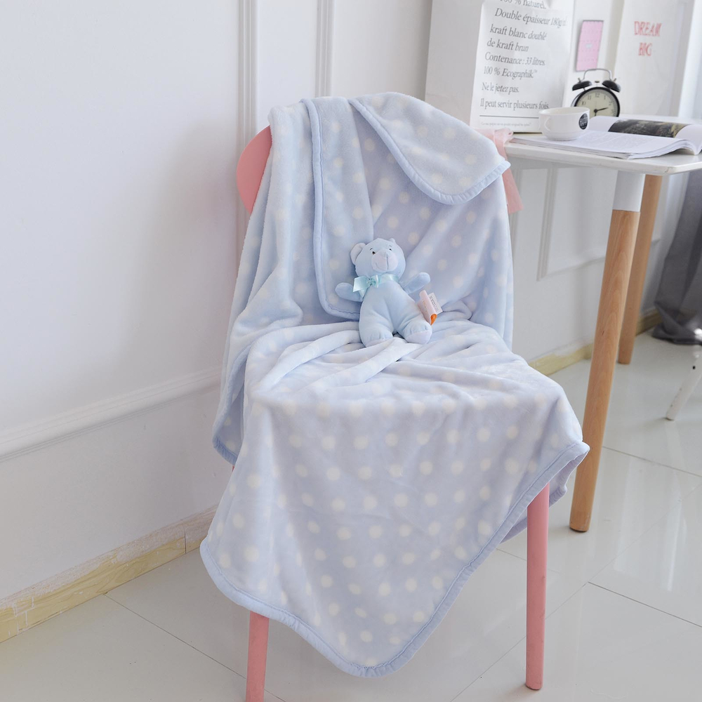 Плед 100х150 Sofi De MarkO Тедди голубой