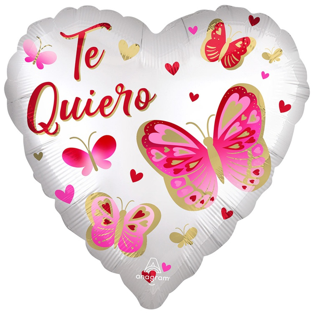 Шар Фольгированный Бабочки (Красный)