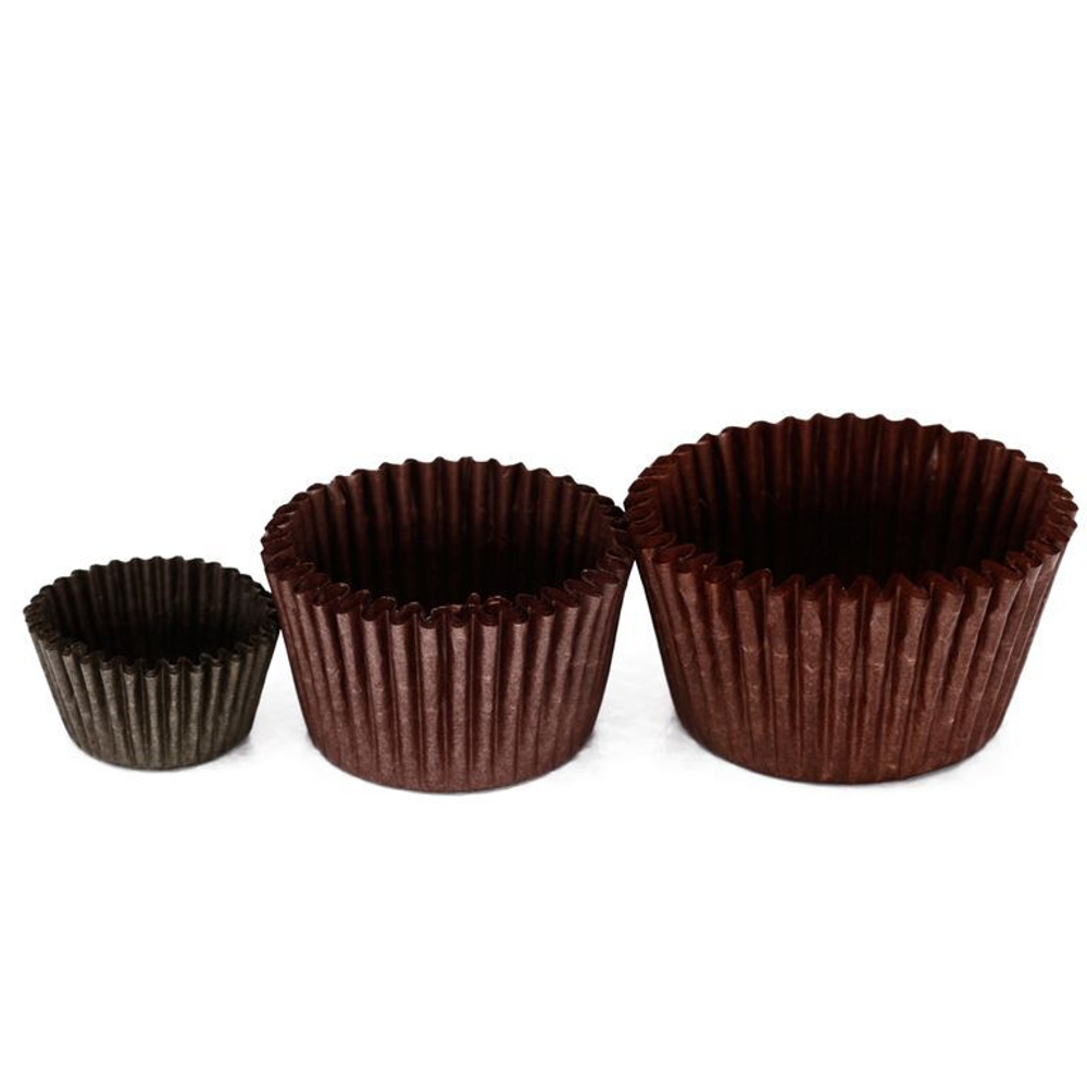 Капсулы бумажные Коричневые 35*25 мм, 500 шт