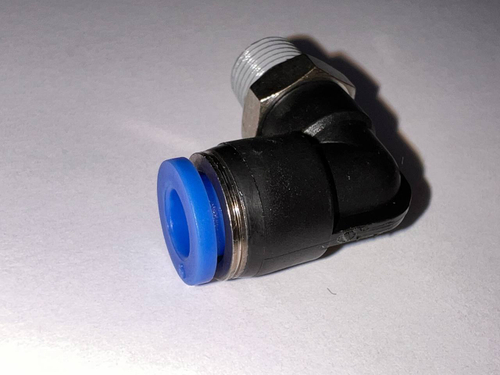 Пневмофитинг, 6мм угловой 90гр., с нар. резьбой 1/8
